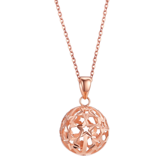 吉盟18k金项链女款时尚正品玫瑰金锁骨链彩金水波链细款百搭素链