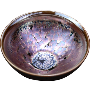 宋匠建阳福建建盏茶杯铁胎天目盏主人杯单杯纯手工黄涛金樽建窑 券