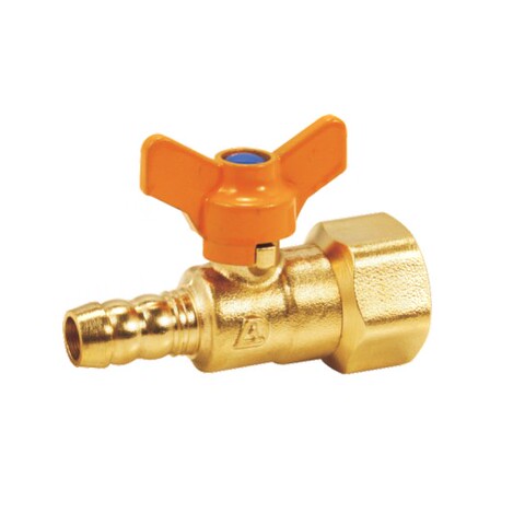 dunan盾安阀门 q104蝶柄燃气内牙直嘴黄铜球阀 rqj-pn16燃气球阀