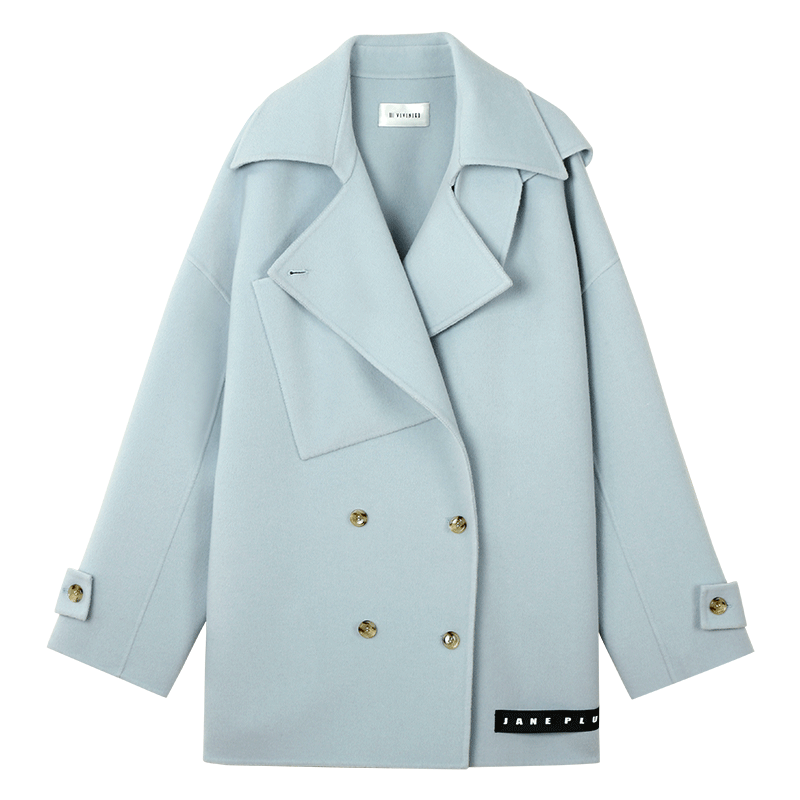 iiiviviniko薇薏蔻 双面绒纯色防寒大衣j819001014a40