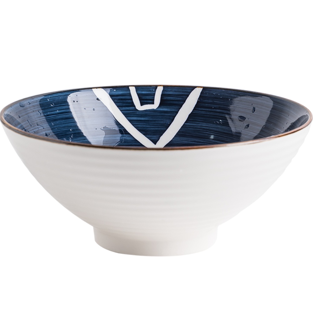 青瑶日式拉面碗家用大碗创意斗笠陶瓷餐具泡面大号可爱汤碗面条碗