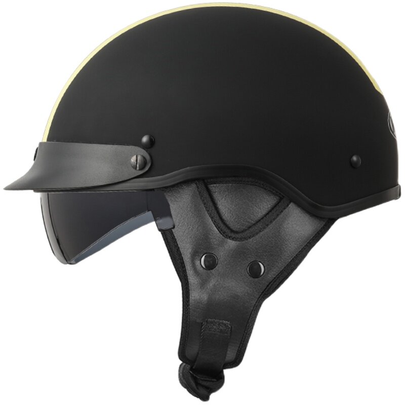 kyon经典哈雷复古摩托机车头盔男女电动车头盔电瓶车安全帽四季夏