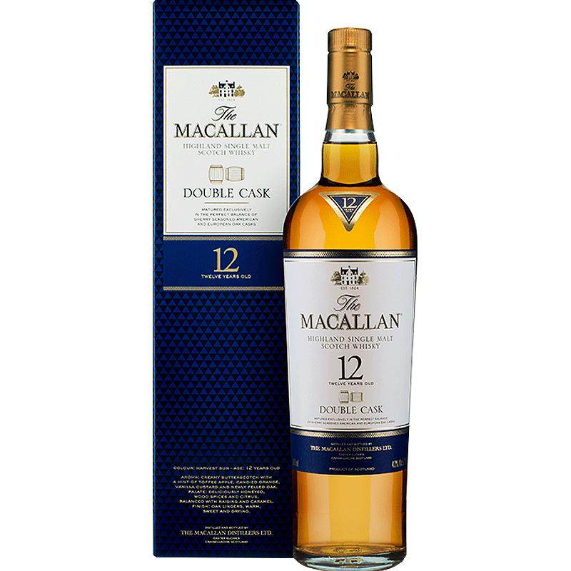 现货 麦卡伦12年蓝钻700ml双雪莉桶单一麦芽威士忌macallan洋酒
