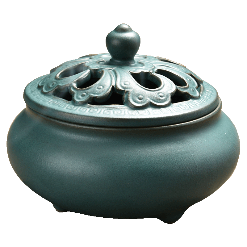 香炉熏香家用室内客厅陶瓷小号香薰炉创意檀香盘香沉香点香器香座