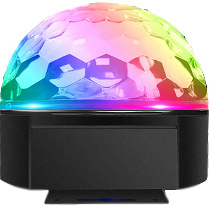 ktv闪光灯蹦迪旋转七彩灯家用音响舞台魔球灯摇滚变色氛围小家庭舞厅