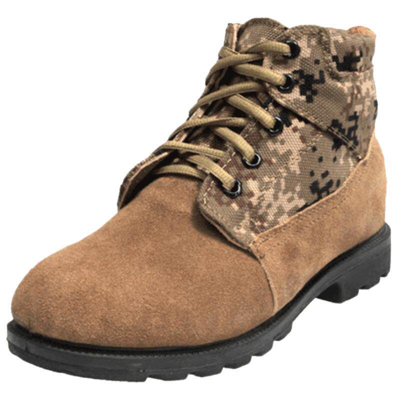 3515强人冬季防寒靴羊毛大头鞋男保暖加绒雪地靴翻毛皮鞋军勾棉鞋