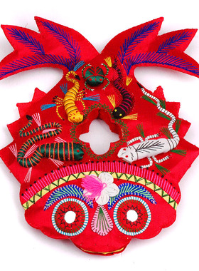 民间工艺品手工刺绣五毒耳枕端午节