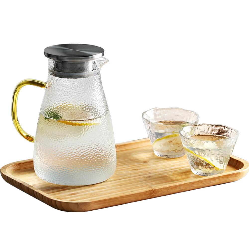 玻璃凉茶壶耐热高温扎壶家用晾瓶冷水壶白开水杯套装泡柠檬大容量