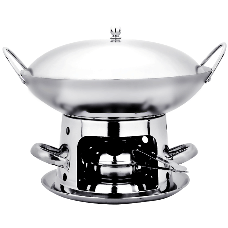 干锅锅家用套装商用固体锅仔酒精炉不锈钢小火锅干锅炉酒精锅单人