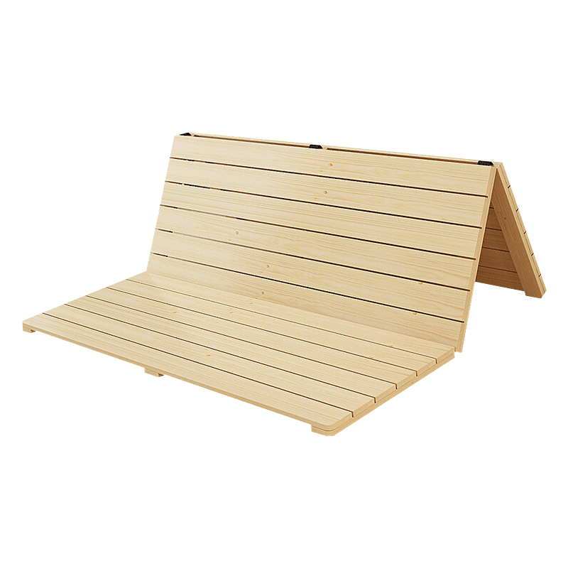 松木硬床板1.8米折叠木板实木排骨架单人1.5双人加宽硬板床垫护腰