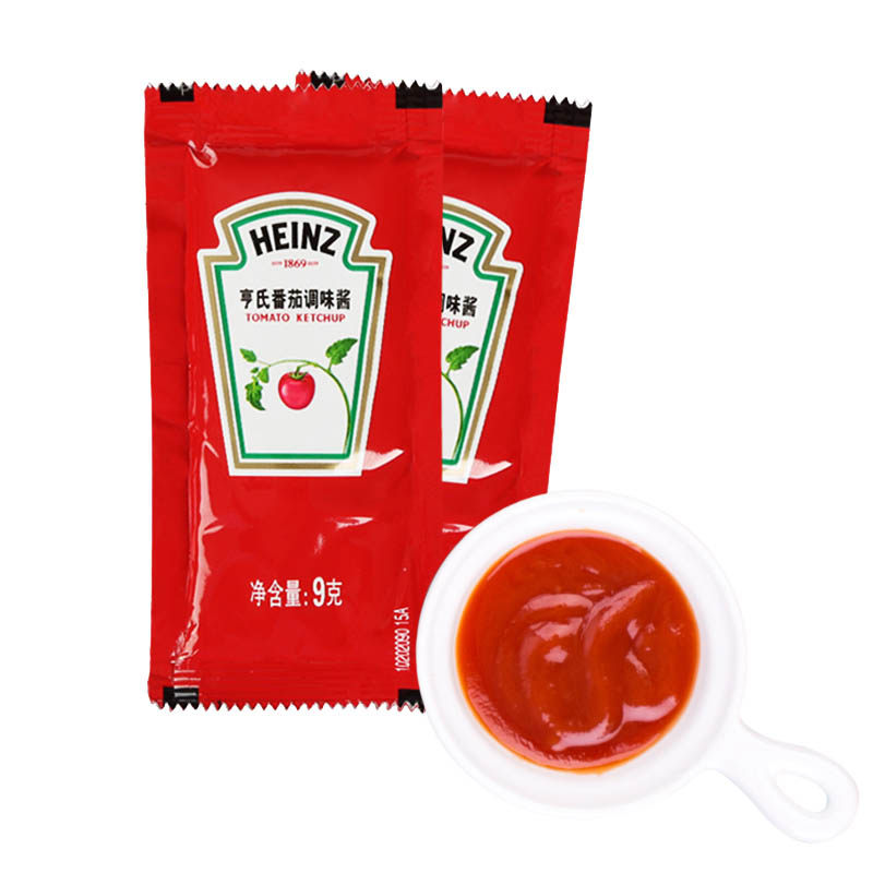 亨氏番茄酱600小包9g整箱袋装商用家用小包装薯条蕃茄沙司批发