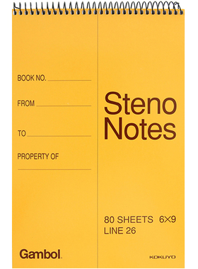国誉小黄本上翻线圈本速记小本子