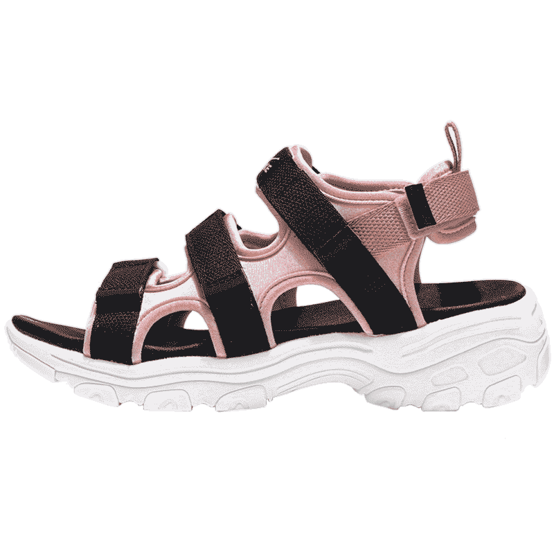 鸿星尔克女鞋2020夏季新品透气户外沙滩鞋休闲鞋运动魔术贴凉鞋女