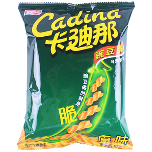 卡迪那豌豆脆条原味网红推荐膨化食品8090后怀旧零食台湾进口小吃 券