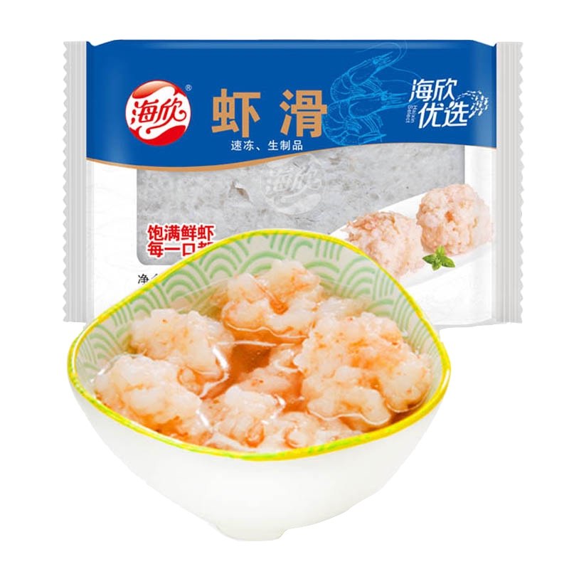 海欣虾滑150g豆捞火锅食材虾滑新鲜家用麻辣烫食材虾丸虾仁肉冷冻