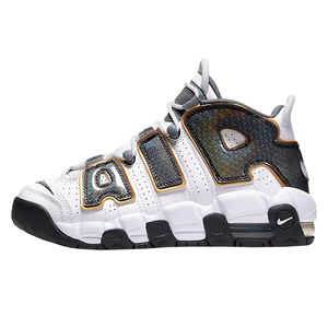 nike air more uptempo黑白皮蓬大air熊猫女子篮球鞋415082-002