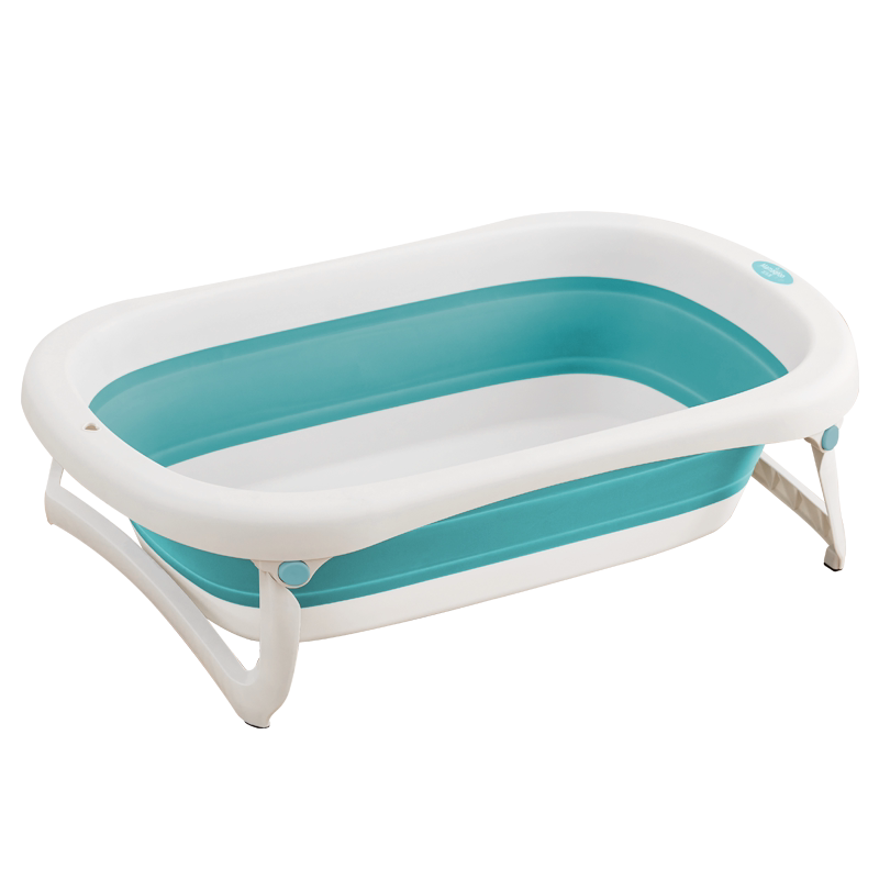 婴儿洗澡盆儿可折叠新生儿浴盆宝宝小孩可坐躺托大号儿童浴盆家用