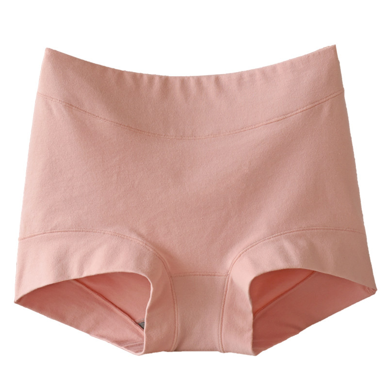 高腰平角全棉大码女士纯棉内裤四角保险防走光安全裤包臀无痕夏季