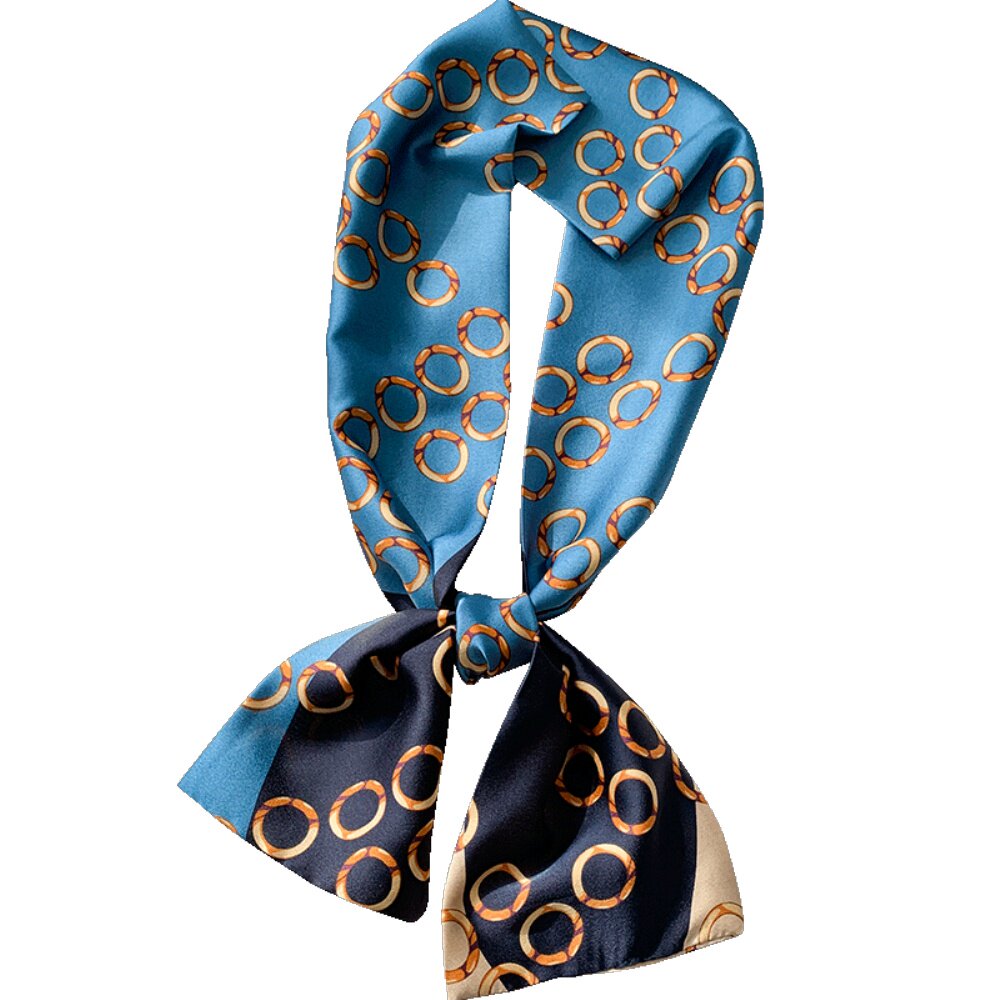 细窄长条小丝巾女洋气时尚百搭韩版春秋韩国领巾围巾款装饰长方巾