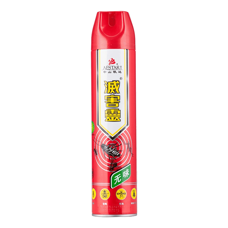 灭害灵杀虫剂600ml家用室内无味杀虫气雾剂苍蝇跳蚤蟑螂飞虫臭虫