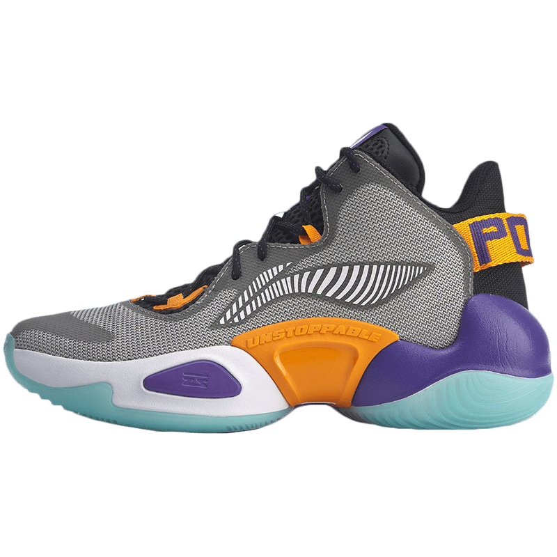 李宁篮球鞋男鞋空袭 vi减震回弹休闲男士中帮运动鞋