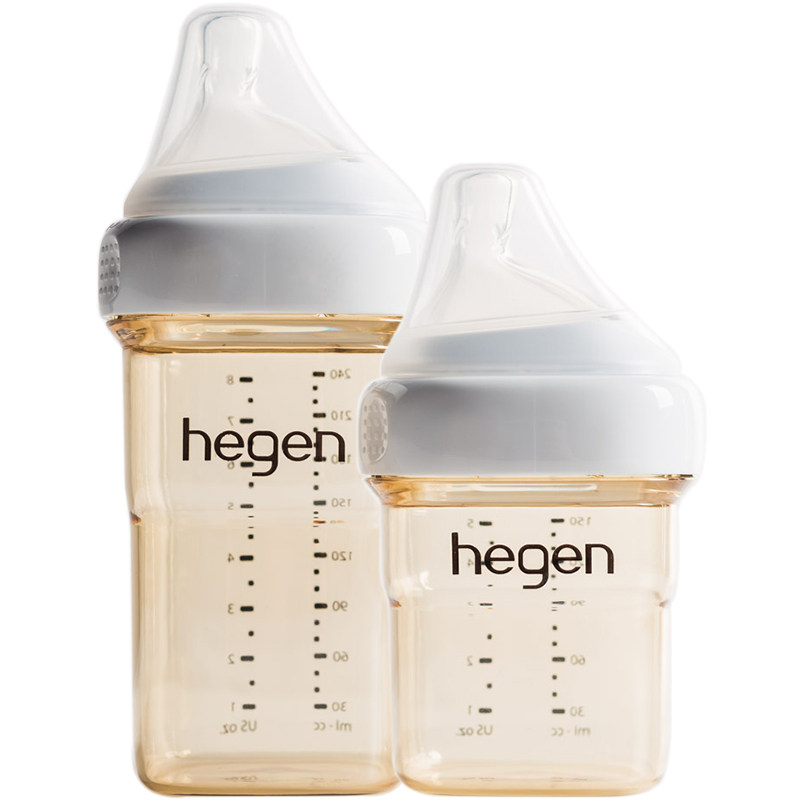 新加坡进口hegen新生儿奶瓶ppsu240ml宽口径硅胶奶嘴耐摔防胀气