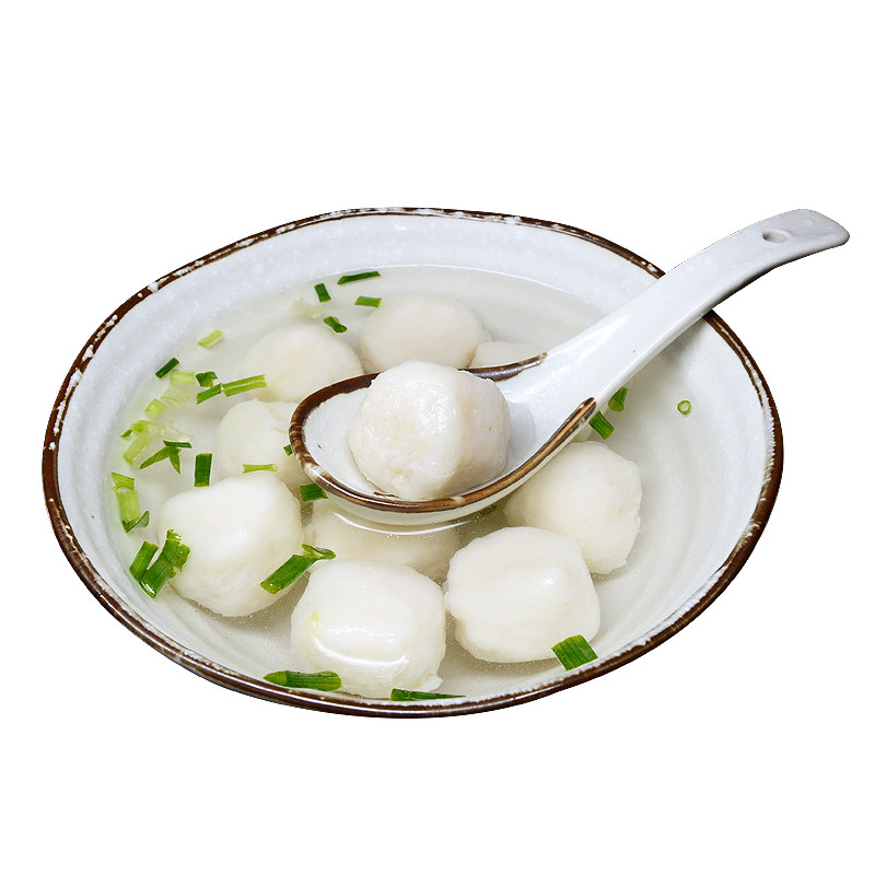 手工鱼丸纯鱼肉实心鱼圆火锅食材湖北特产无添加当天现做420g