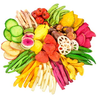 果蔬脆综合蔬菜干水果干混合装即食香菇秋葵大袋网红孕妇零食