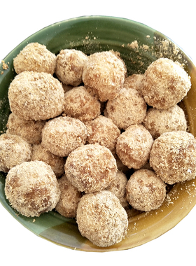 恩施土特产马打滚驴打滚来凤传统小吃糯米团子粉末发货送调料500g