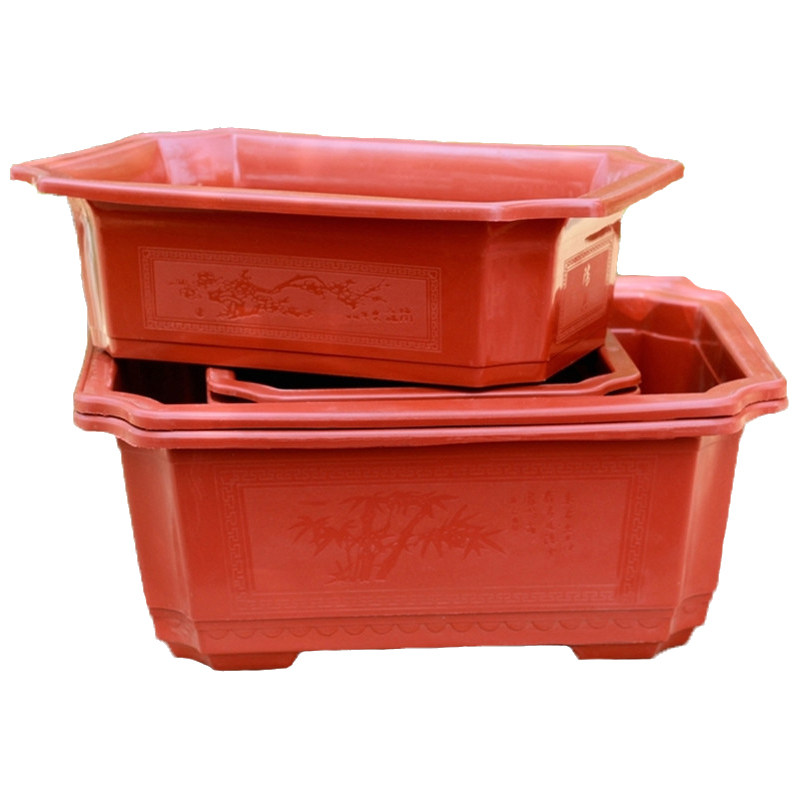 花盆塑料加厚清仓长方形塑料花盆厂家直销盆景花盆方形长方形花盆