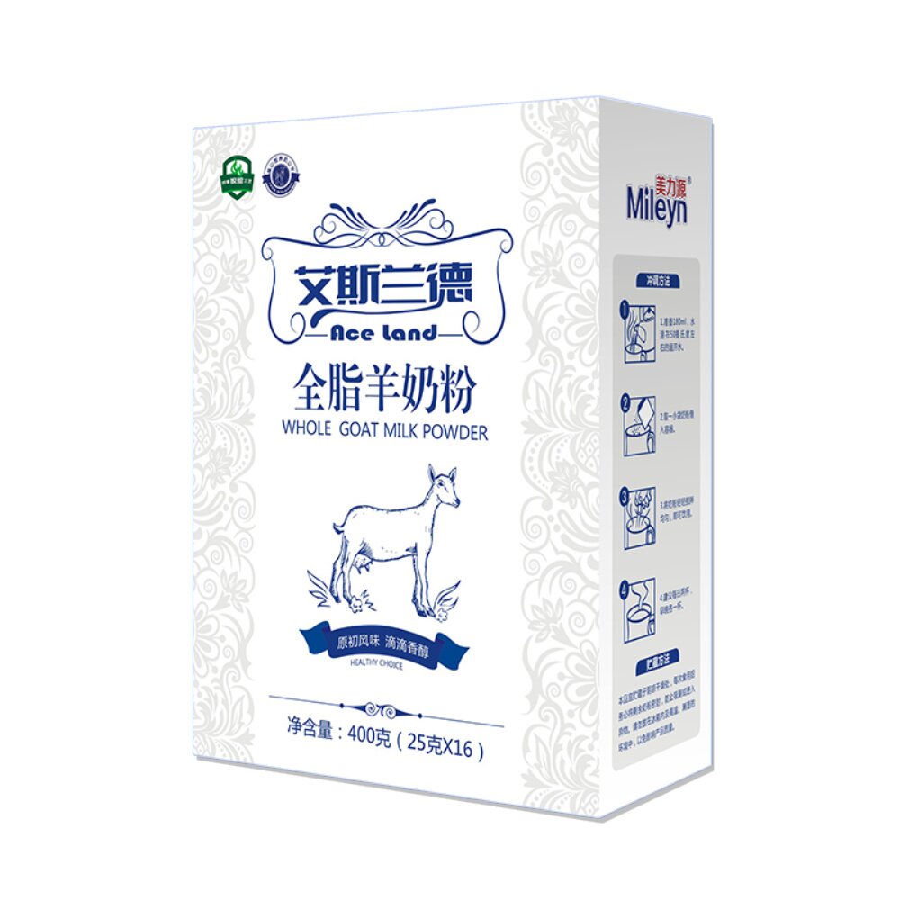 美力源艾斯兰德全脂羊奶粉中老年成人女士学生儿童无蔗糖羊奶粉