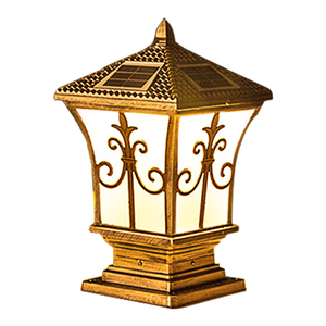 太阳能庭院柱头灯花园别墅柱子灯