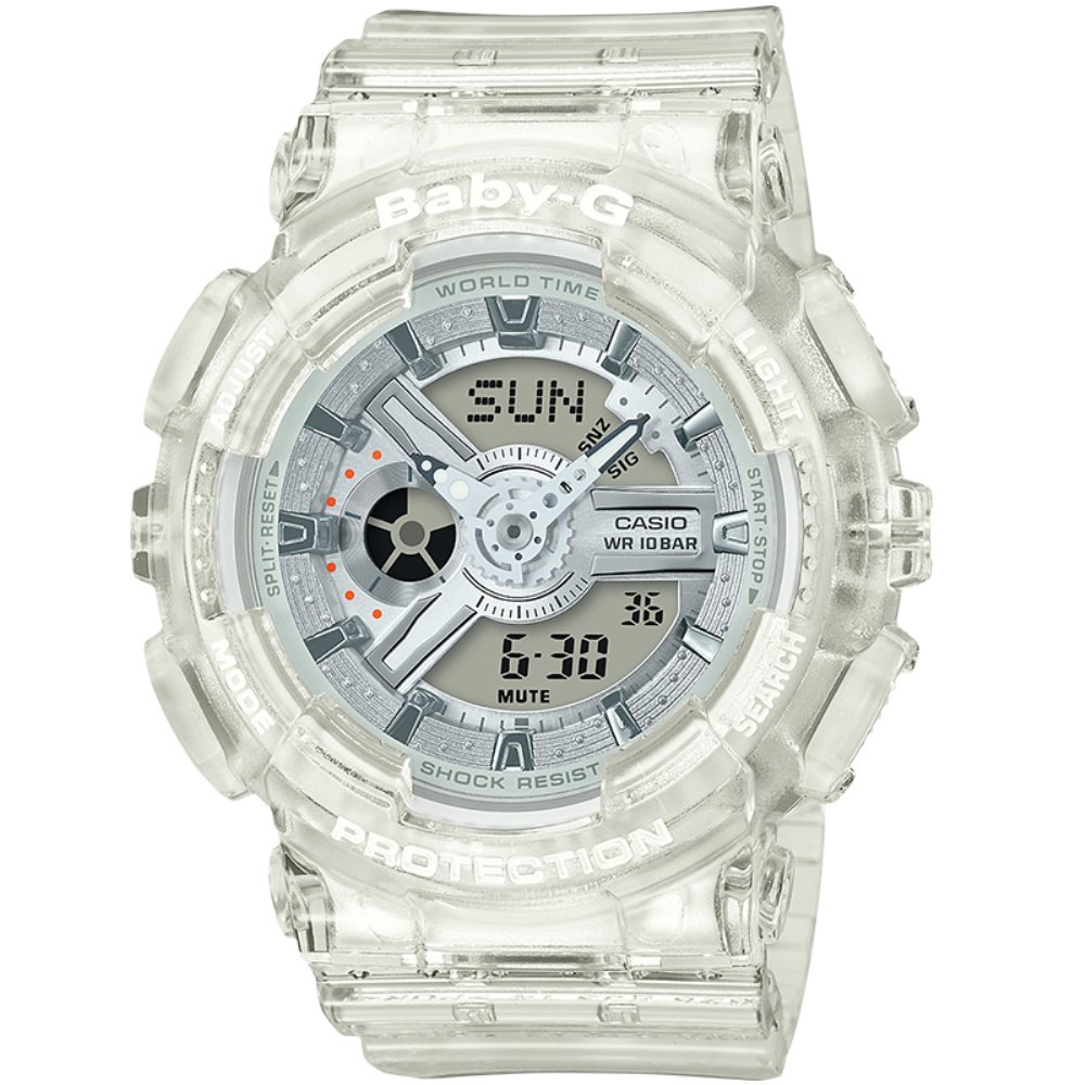 卡西欧旗舰店ba-110cr防水时尚运动手表女士官网官方正品 baby-g