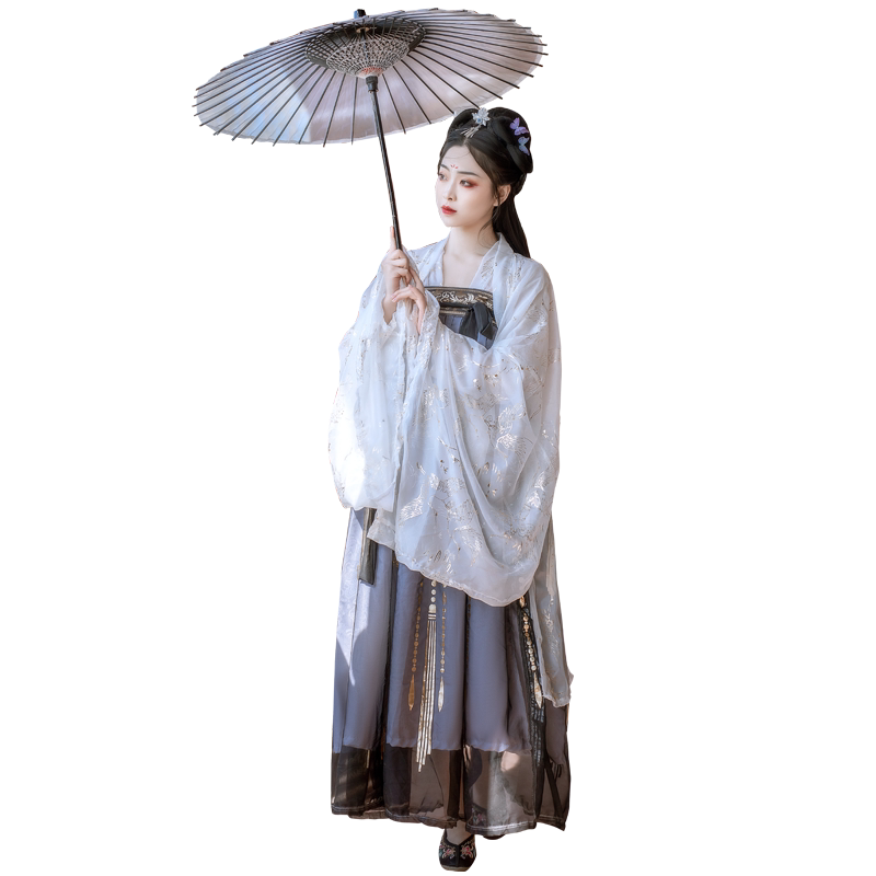 【艺缕原创一云鹤】汉服女仙气齐胸襦裙大摆超仙非古装女大袖衫夏