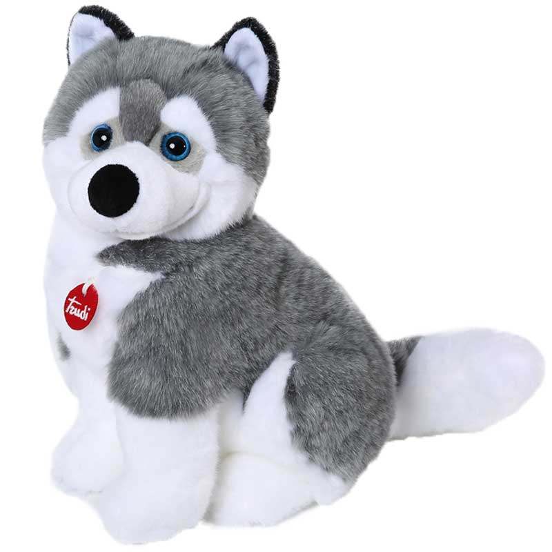 意大利trudi 哈士奇公仔二哈毛绒玩具狗玩偶生日礼物娃娃送女友