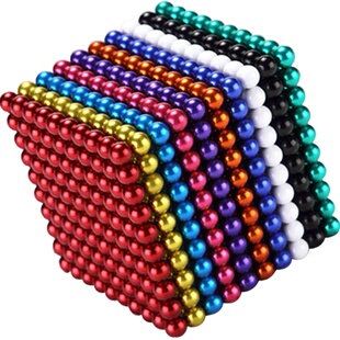 魔力磁铁珠子钢珠益智磁力组合套装正版大号1000颗彩色巴克球 原价60.