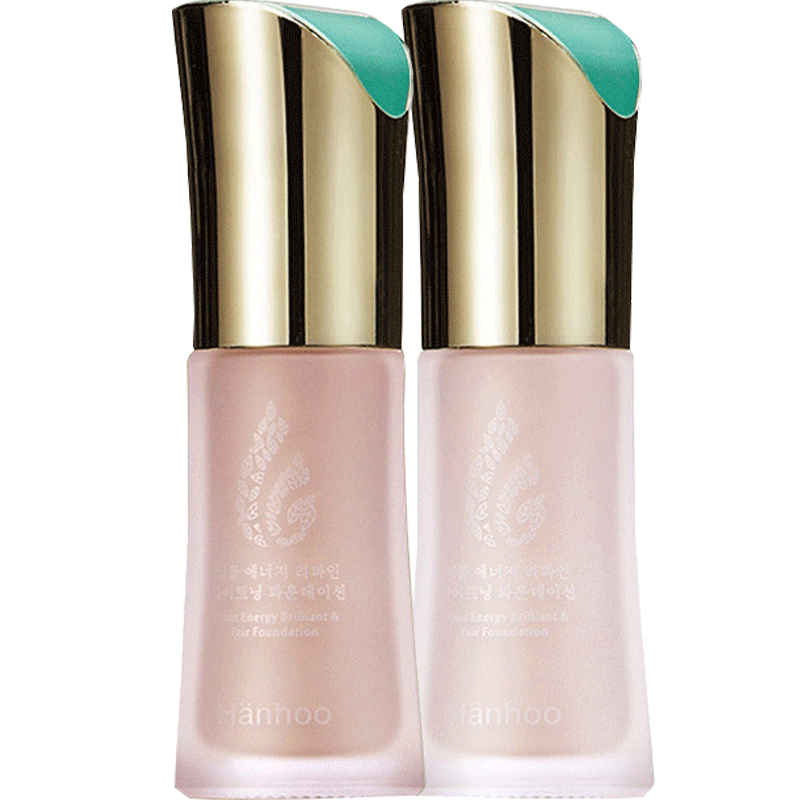 韩后粉底液植物能量焕彩皙白遮瑕bb霜补水干皮保湿防水平价持久