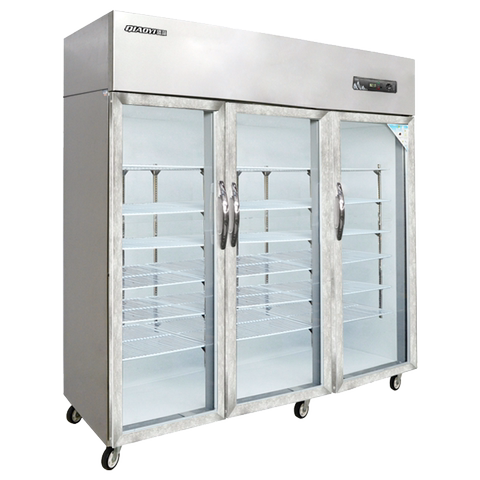 侨谊 商用冰箱保鲜冷藏大三门陈列柜串串烧烤水果玻璃 展示柜