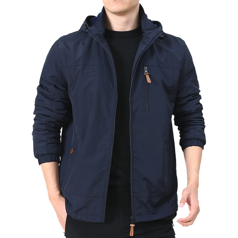 户外男士外套秋冬季2020新款中年男装秋装上衣服加绒夹克男春秋厚