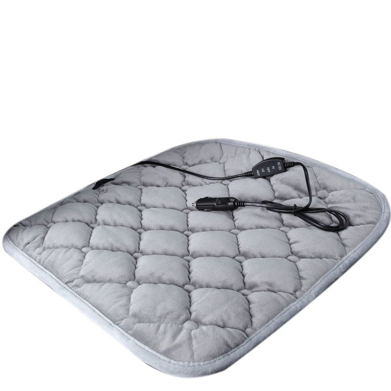 汽车加热坐垫 车载座椅电加热座垫 碳纤维12v单座双座冬季暖垫