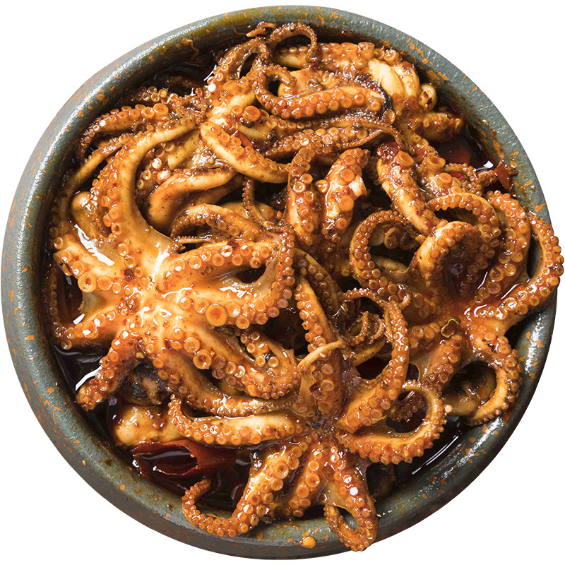 冷吃八爪鱼即食麻辣章鱼海鲜熟零食100g