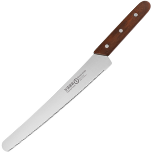 面包刀不锈钢锯齿刀吐司蛋糕切面包刀锯刀烘焙切片家用三明治切刀