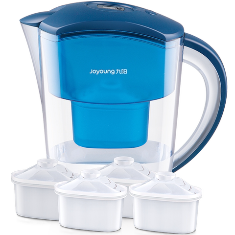 九阳净水壶家用自来水过滤器非直饮滤水壶便携净水杯一壶四芯