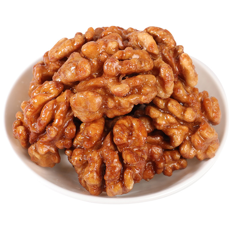 新货琥珀核桃仁500g袋装大颗粒纸皮山核桃仁坚果零食特产批发