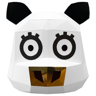 万圣节可爱小猪面具幼儿园活动派对创意手工折纸十二生肖61猪头套