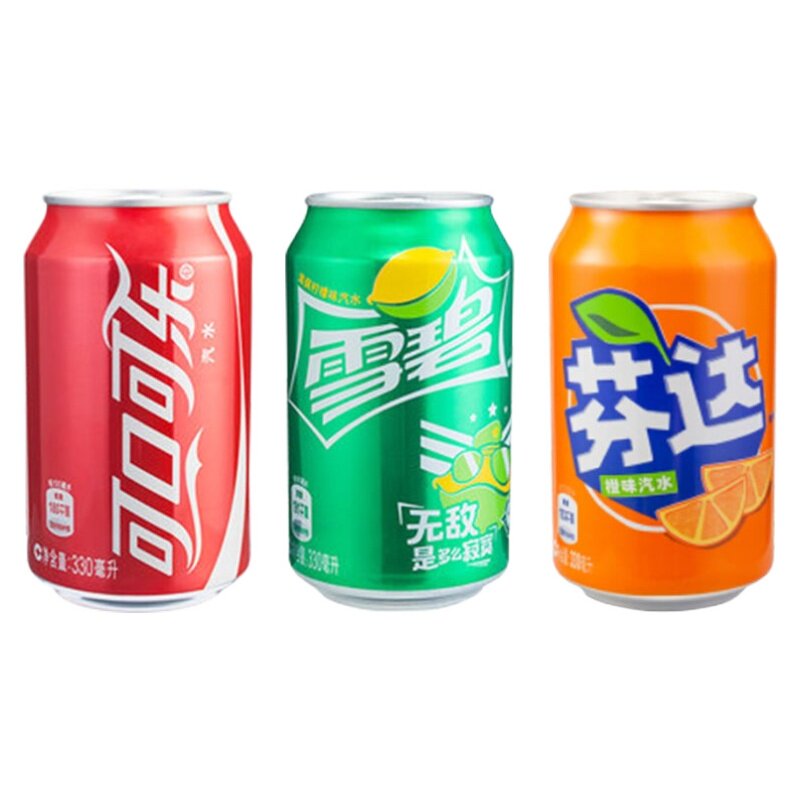 可口可乐 雪碧 芬达 百事可乐330ml*24罐*2箱48罐可选   多省包邮