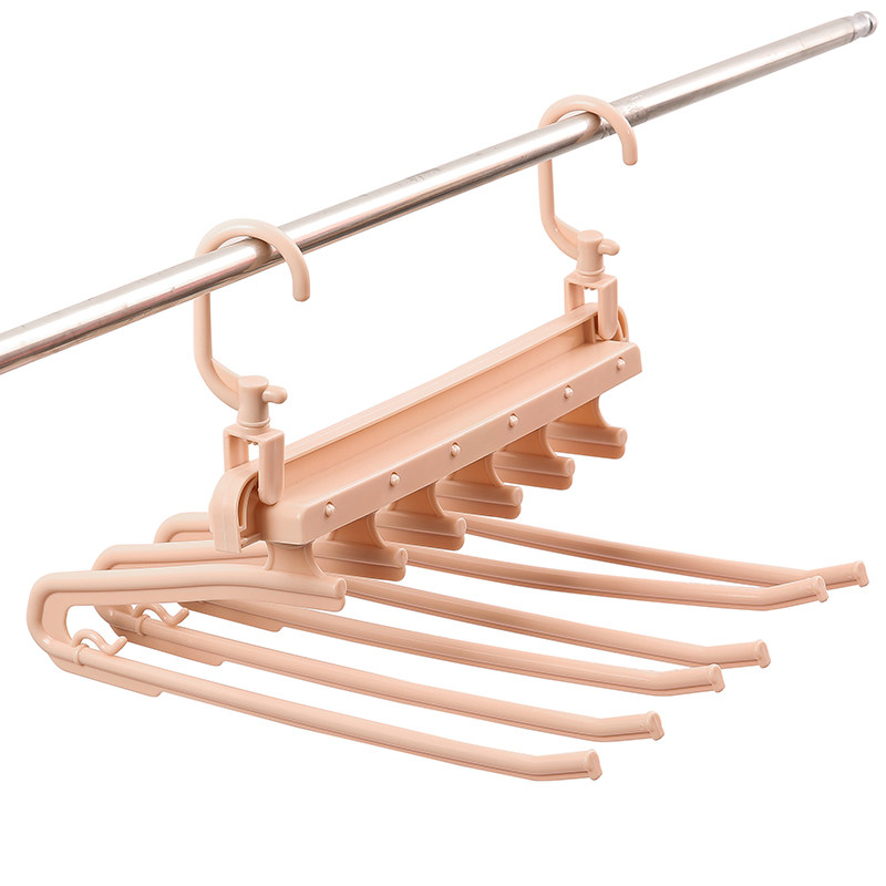 魔术裤架家用五层折叠衣柜挂牛仔裤子多层整理收纳神器多功能裤夹