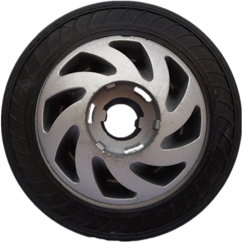 红门电动伸缩门机头轮子 自动门驱动大轮 23孔双键折叠门轱辘配件