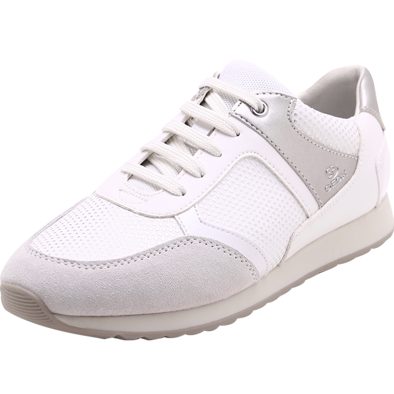 geox/健乐士女鞋运动休闲鞋经典潮流时尚舒适拼色小白鞋女d846fc