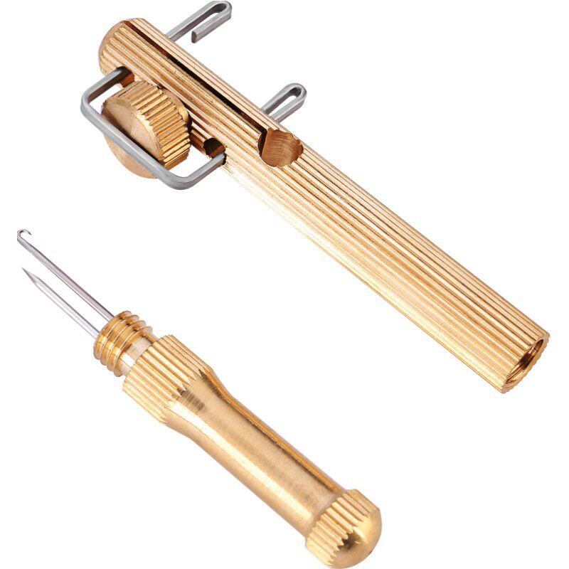 米卡诺铜制绑钩器手动鱼钩绑勾器子线打结器绑线器拴钩器垂钓配件